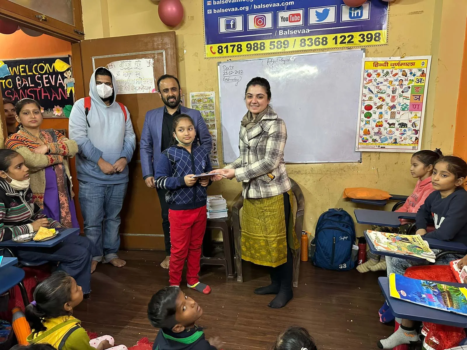 Education and Health Camp at Orphanage Bal Seva Sansthan, Uttam Nagar