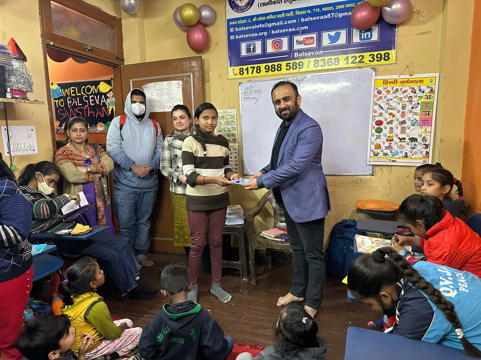 Education and Health Camp at Orphanage Bal Seva Sansthan, Uttam Nagar