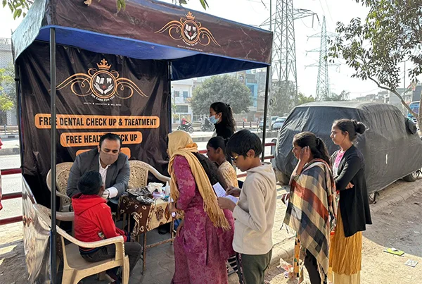 Health and Dental Camp at Rural Areas of Bindapur Village
