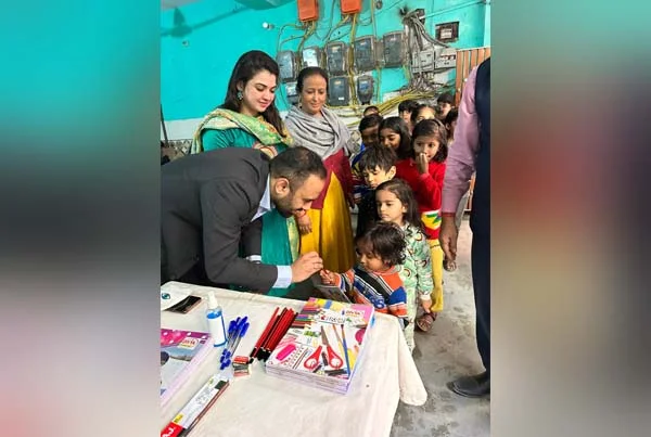 Education camp for children at Dabri Village