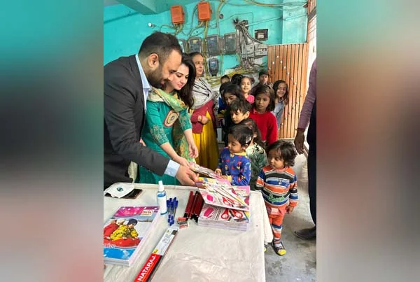 Education camp for children at Dabri Village